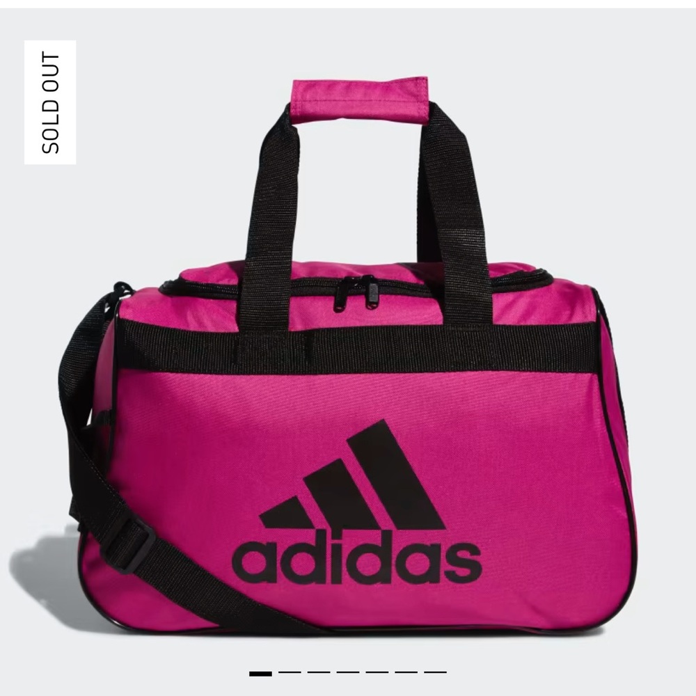 NWT Adidas Diablo Small II Duffel Bag - Pink and Black